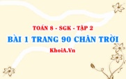 Bài 1 trang 90 Toán 8 Chân trời sáng tạo Tập 2